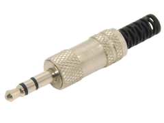 Conector Miniplug Estereo Metalico Colita Plastico