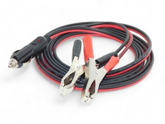 Cable Ficha Encendedor Macho Con Indicador Led A Pinzas Para Bateria - HAMC