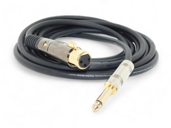Cable Profesional Pro Audio Plug Mono Recto A Canon Xlr Hembra Gold Hamc