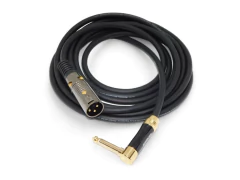 Cable Profesional Pro Audio Plug Mono 90 Grados A Canon Xlr Macho Gold Hamc