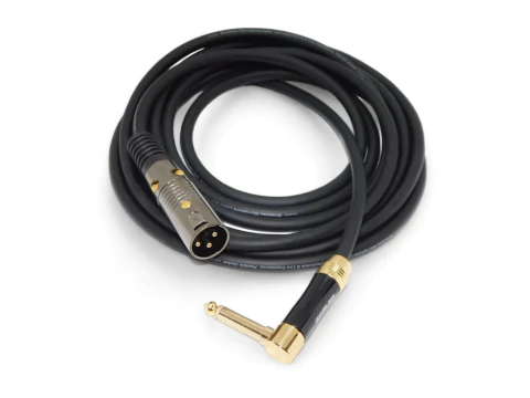 Cable Profesional Pro Audio Plug Mono 90 Grados A Canon Xlr Macho Gold Hamc