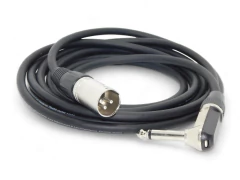 Cable Profesional Pro Audio Plug Mono 90 Grados A Canon Xlr Macho Tipo Neutrik