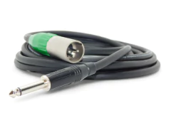 Cable Profesional Pro Audio Plug Mono Recto A Canon Xlr Macho Amphenol Verde