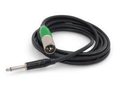 Cable Profesional Pro Audio Plug Mono Recto A Canon Xlr Macho Amphenol Verde - comprar online