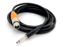 Cable Profesional Pro Audio Plug Mono Recto A Canon Xlr Hembra Amphenol Naranja - comprar online