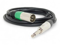 Cable Profesional Pro Audio Plug Mono Recto A Canon Xlr Macho Skp Pro Verde
