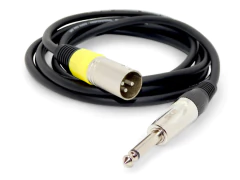 Cable Profesional Pro Audio Plug Mono Recto A Canon Xlr Macho Skp Pro Amarillo