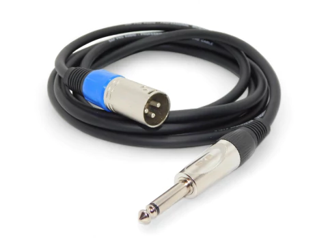 Cable Profesional Pro Audio Plug Mono Recto A Canon Xlr Macho Skp Pro Azul