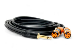 CABLE TS PLUG MONO 1/4 A DOS CANON XLR HEMBRA GOLD PREMIUM LOW NOISE PROFESIONAL en internet