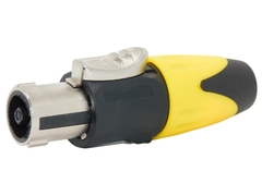 Ficha Conector Speakon Profesional Premium Amarillo / Negro - comprar online