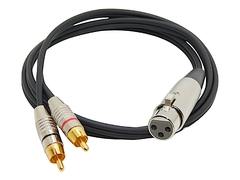 Cable Canon Xlr Hembra Balanceado A 2 Rca Profesional MODELO H0333 - comprar online