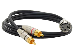Cable Canon Xlr Hembra Balanceado A 2 Rca Profesional MODELO H0333