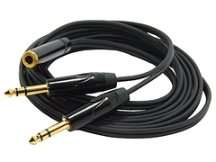 Cable Trs Hembra a Dos Trs Macho 1/4 Gold Premium - comprar online