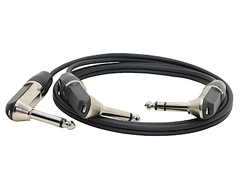 Cable TRS 90 Grados a Dos TS 90 Grados Premium Tipo Neutrik Profesional