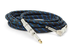Cable Guitarra Electrica Plug 90 Grados a Plug Recto HAMC - comprar online