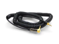 Cable Miniplug Rosca Exterior A Miniplug 90 Grados Gold Espiral Hamc