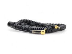 Cable Miniplug Rosca Exterior A Miniplug 90 Grados Gold Espiral Hamc - comprar online