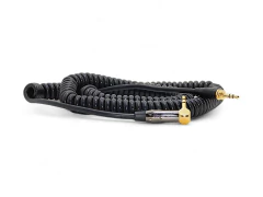 Cable Miniplug Rosca Exterior A Miniplug 90 Grados Gold Espiral Hamc - HAMC