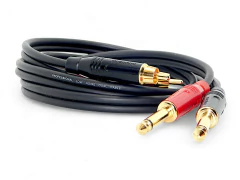 Cable Ts a Rca Macho Low Noise Amphenol Gold