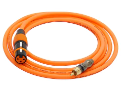 Juego Cable Canon XLR Hembra a Rca Macho Gold Premium Modelo M906BG en internet