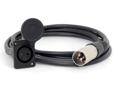 CABLE CANON XLR HEMBRA CHASIS CON COBERTOR A CANON XLR MACHO TIPO NEUTRIK