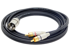 Cable Canon Xlr Macho Balanceado A 2 Rca macho Profesional bajo ruido
