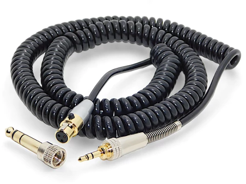 Cable Miniplug Rosca Exterior A Minicanon Hembra Espiral Gold + Adaptador Hamc