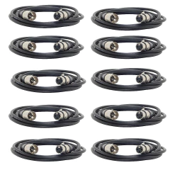 CABLE DMX BLINDADO 100% PROFESIONAL 120 OHMS ARWEN PACK 10 UNIDADES