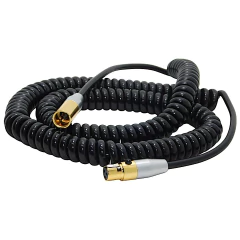 Cable Minicanon Xlr Hembra A Minicanon Xlr Macho Espiral Gold Hamc - comprar online