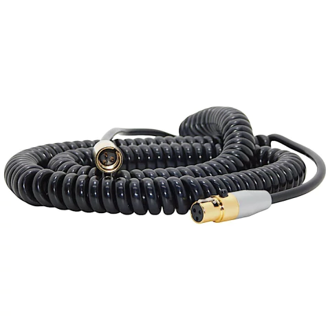 Cable Minicanon Xlr Hembra A Minicanon Xlr Macho Espiral Gold Hamc