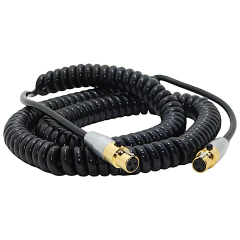Cable Minicanon Xlr Hembra A Minicanon Xlr Hembra Espiral Gold Hamc en internet