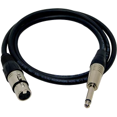 Juego Cable Ts a Canon Xlr Hembra Audiopipe Usa MC-3 - comprar online