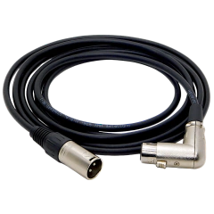 6 Cables Canon Xlr Hembra 90 Grados a Canon Xlr Macho Recto Balanceado Profesional Audiopipe U.S.A. Colores - HAMC