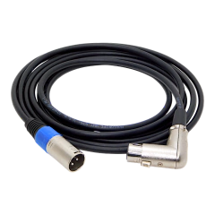 Imagen de 6 Cables Canon Xlr Hembra 90 Grados a Canon Xlr Macho Recto Balanceado Profesional Audiopipe U.S.A. Colores