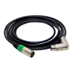 6 Cables Canon Xlr Hembra 90 Grados a Canon Xlr Macho Recto Balanceado Profesional Audiopipe U.S.A. Colores