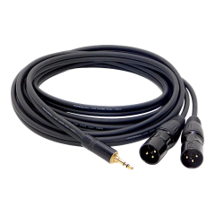 Cable Miniplug Estereo a Dos Canon Xlr Macho Low Noise Profesional Modelo HTX260 - comprar online