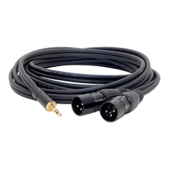 Cable Miniplug Estereo a Dos Canon Xlr Macho Low Noise Profesional Modelo HTX260