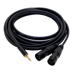 Cable Miniplug Estereo a Dos Canon Xlr Macho Low Noise Profesional Modelo HTX260 en internet