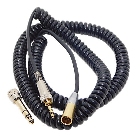Cable Miniplug Rosca Exterior A Minicanon Macho Espiral Gold + Adaptador Hamc