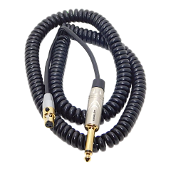 Cable Mini Xlr Hembra A Ts Espiral Reforzado Gold Hamc en internet