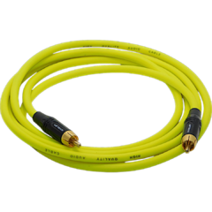 Juego Cable Rca Rca Gold Amarillo Fluor Hamc Modelo HRRAF - comprar online