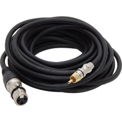 Juego Cable Canon XLR Hembra a Rca Macho Gold Premium - HAMC