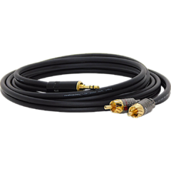 CABLE MINIPLUG ESTEREO A DOS RCA MACHO LOW NOISE ALTA PRECISION HAMC - comprar online