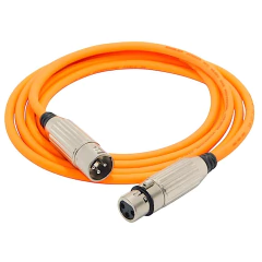 Cable Canon Xlr Hembra a Canon Xlr Macho Low Noise Ofc Naranja - tienda online