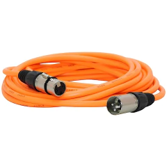 Cable Canon Xlr Macho a Canon Xlr Hembra Tipo Neutrik Naranja Fluor - comprar online
