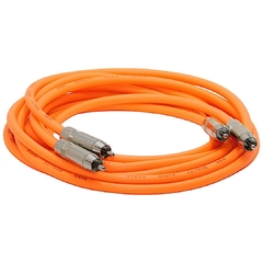Juego Cable Rca Rca Tipo Neutrik Naranja Fluor Hamc - tienda online