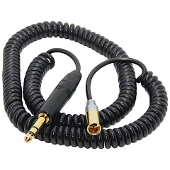 Cable Plug Estereo a Mini Canon Xlr Macho Gold Espiral Reforzado - HAMC