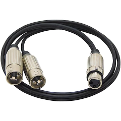 Cable Xlr Hembra A 2 Macho Separador Cable Audio Micrófono Tipo Switchcraft - HAMC