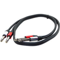 Juego Cable Plug/Ts a Plug /Ts Skp Pro Audio Modelo TT40 Hamc 0,90Mts