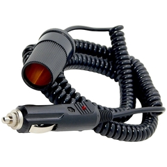 Alargue Espiralado Ficha Encendedor Macho A Ficha Hembra 12 VOLTS - HAMC
